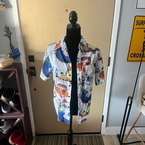 My neighbor Totoro polyester button up shirt M